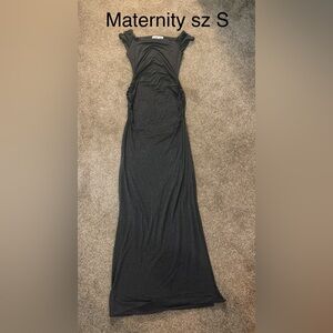 Elegant Black Maxi MATERNITY  Dress SIZE SMALL